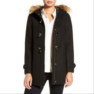 Cole Haan | Signature Coat w/ Faux-Fur Trim Hood